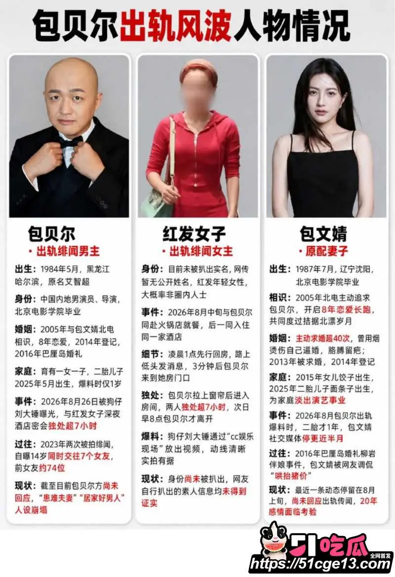 包贝尔出轨后续曝光 与红发女子二胎期间就相识 老炮新打再度登顶热搜!
