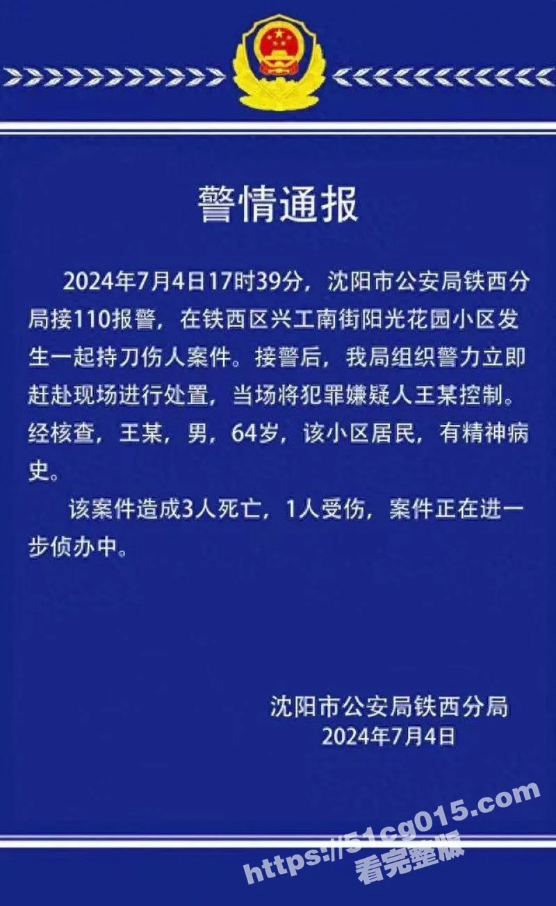沈阳铁西区兴华南街无差别砍人事件完整版 谁路过就砍谁 只要跟他对上眼就被砍杀