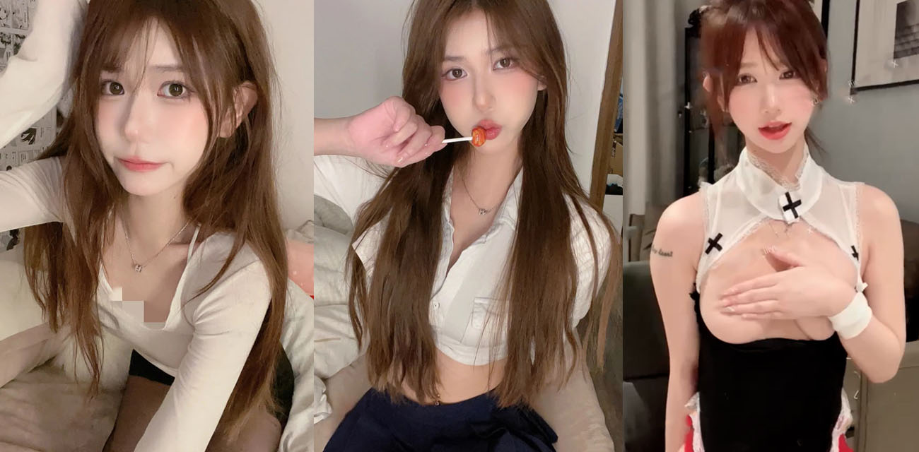 抖音巨乳网红 宥子oct9 白裙飘飘的清纯脸孔 独自一个人骑乘肉棒自慰 娇吟声不断传出！