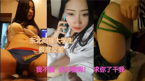 东北纯情女大学生反差爆操，闷骚骚穴被狂干内射，淫叫沦陷
