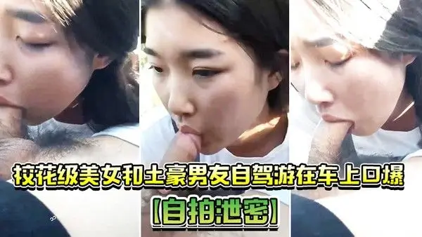 自拍泄密校花级.美女和土豪男友自驾游在车上口爆