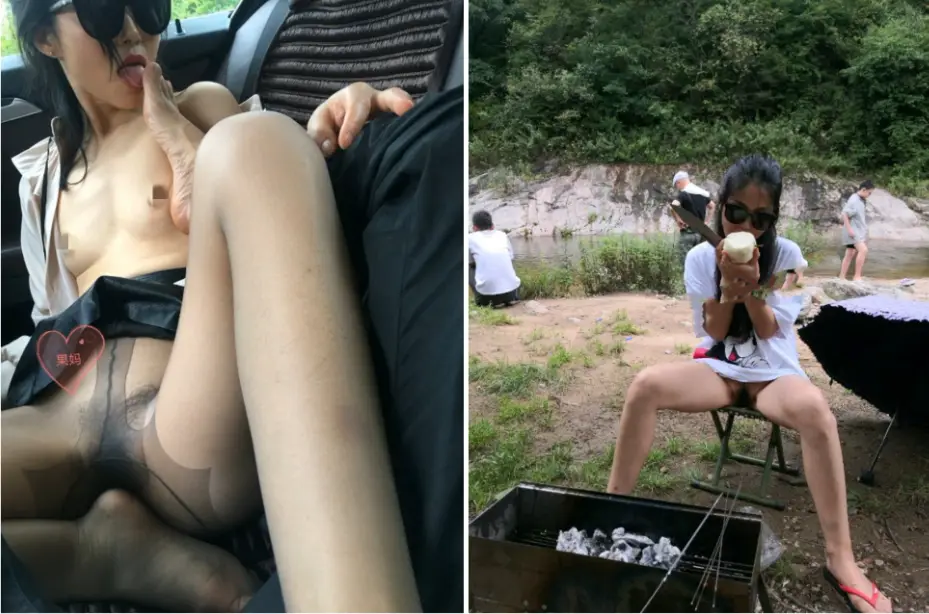 百度云泄密流出淫荡骚妻果妈 与家人一起郊外郊游 大胆人前露出野外 放尿 车震 舔脚 内射 乘骑位啪啪