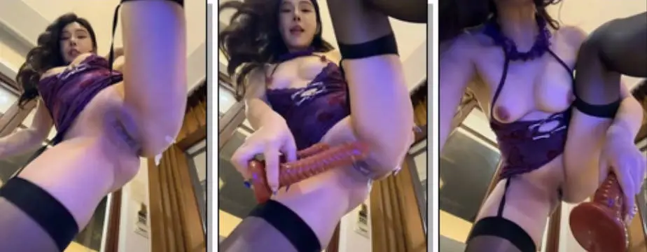 stripchat【za-02605】户外露出女神! 特大道具爆菊~喷水 (4)