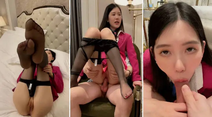 微博推特百万粉丝网红丝足母狗「Chloe霏霏 」全程露脸无套啪啪,狂干白虎嫩穴内射骚逼，口交口爆摄影师，自慰模穴超清画质尺度炸裂7V (5)