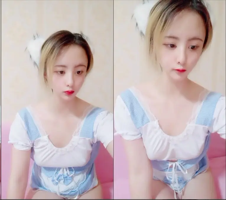 金发白嫩小姐姐!长相甜美乖巧!撩起女仆短裙无毛骚穴,跳蛋塞入震动,掰穴假屌深插