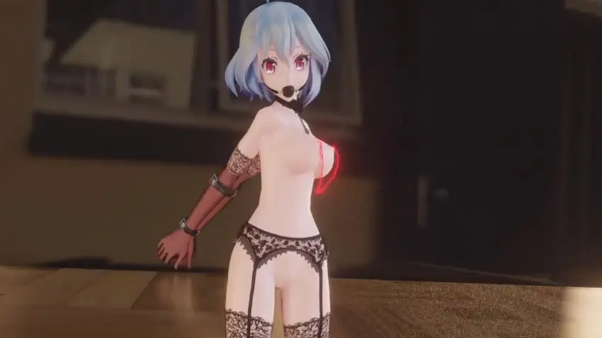 MMDMikuSM捆绑足交
