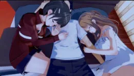 Peh-koi初见直香,巨乳摩擦爆操内射!