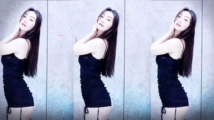 虎牙李遇安舞蹈亮点吊带包臀黑丝真得诱惑哇_.