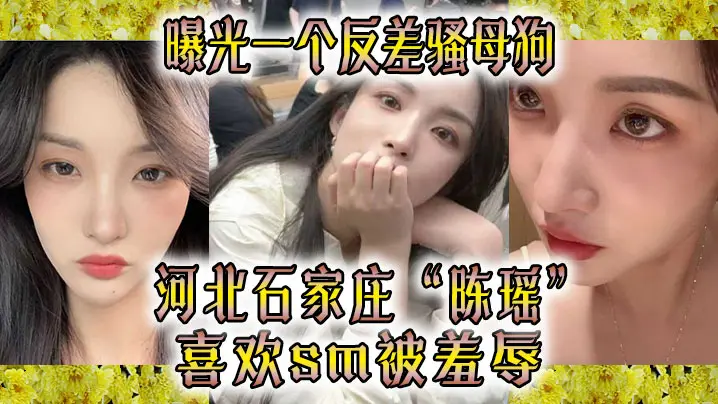 反差骚母狗!石家庄人妻玩SM被羞辱内射爆操