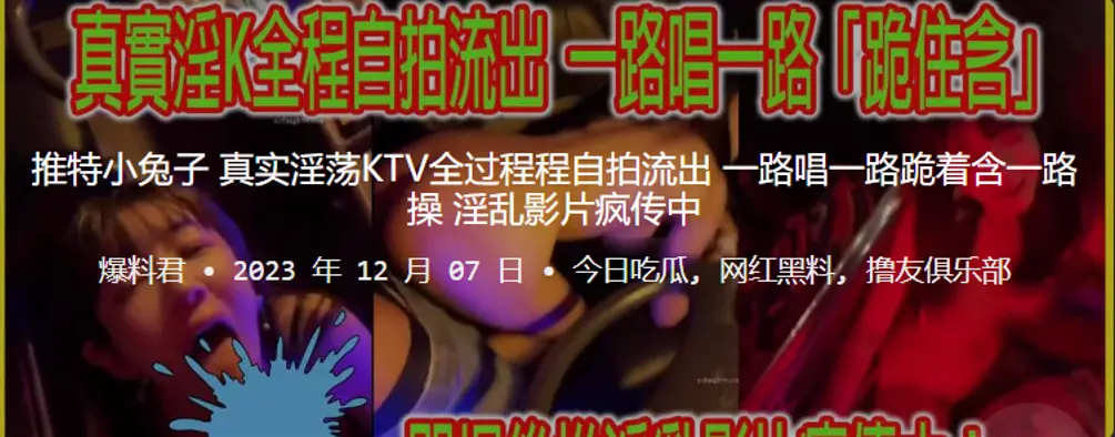 推特小兔子KTV自拍狂欢:边唱边跪舔巨根,爆操淫穴内射高潮!