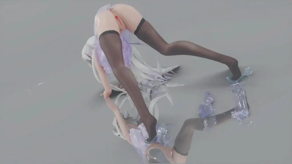 MMD20 淫荡弱音!黑丝高跟美腿狂摆,骚穴被巨棒爆操到疯狂内射