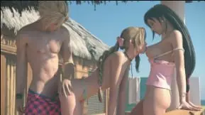 高清无水印1080P HydraFXX精品:艾丽丝×蒂法×云三人共演激情大戏