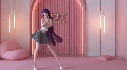MMD虚拟巨乳恶魔雷电芽衣!淫荡深喉狂吞精,榨干到失禁