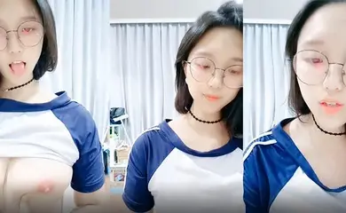 清纯唯美眼镜学生妹骚操作萝莉母狗