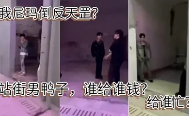 我尼玛倒反天罡？站街男鸭子，谁给谁钱？给谁忙 ？