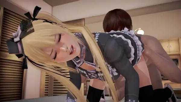 3D 金发萝莉女仆的服务 主人满意吗