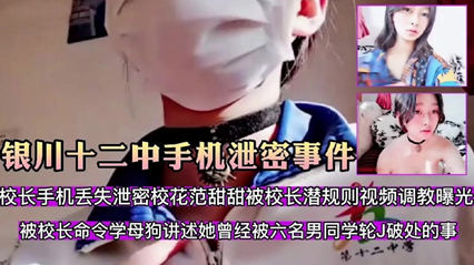 银川十二中手机泄密事件校花范甜甜被校长潜规则 封面