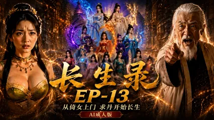 96岁快死的老头觉醒系统 长生箓 AI短剧第十三集 返老还童后侄女上门求丹肉体双修 封面