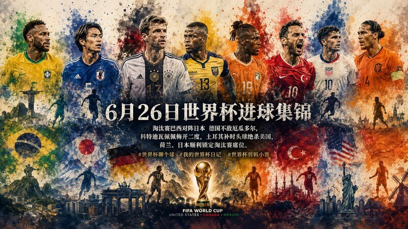 世界杯进球集锦 巴西日本猛烈对射 佩佩梅开二度土耳其绝杀