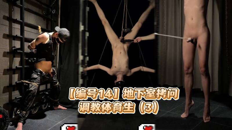 编号14地下室拷问调教 体育生受缚屈服记