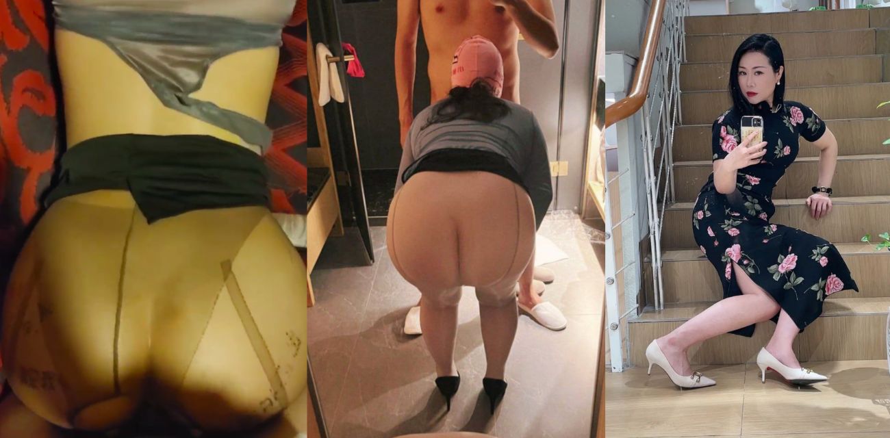 丰满少妇黑丝诱惑，被老公暴力后入肥臀