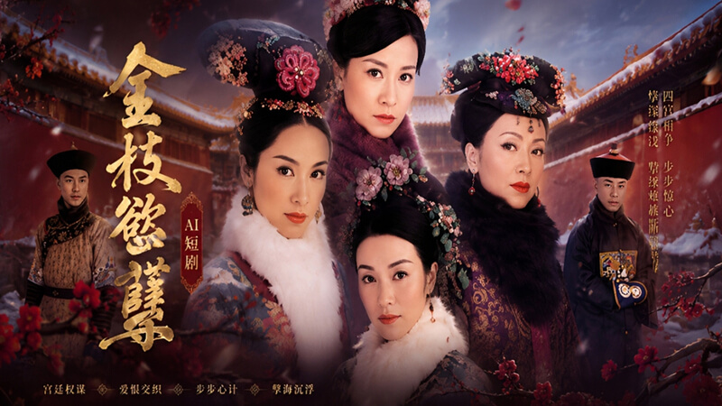 AI短剧 古装宫廷后妃