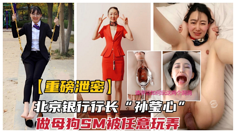 北京银行女行长孙莹沁SM调教记：甘愿做母狗性奴被玩弄扩阴