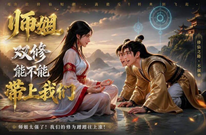 AI漫剧 师姐双修能不能带上我们一起