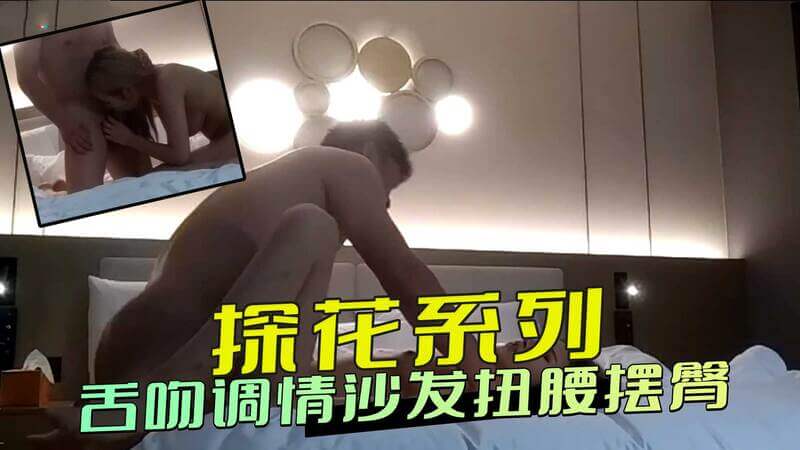 探花系列：舌吻深情，沙发上扭腰摆臀，口交缠绵。