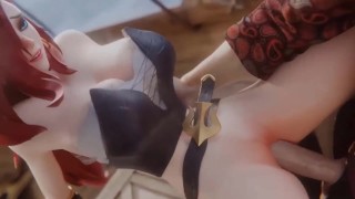 英雄联盟双人秀：Lux与Miss Fortune的魔法口交研习