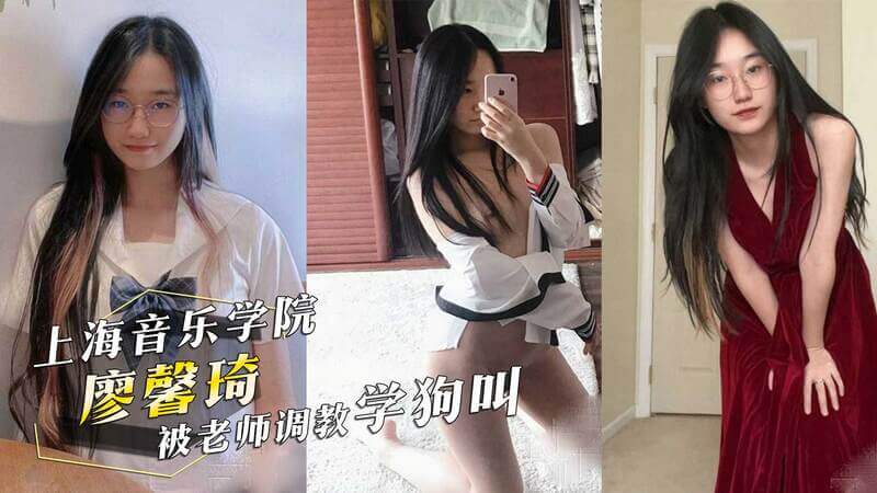 上海音乐学院廖馨琦被虐，老师淫秽调教学狗叫。