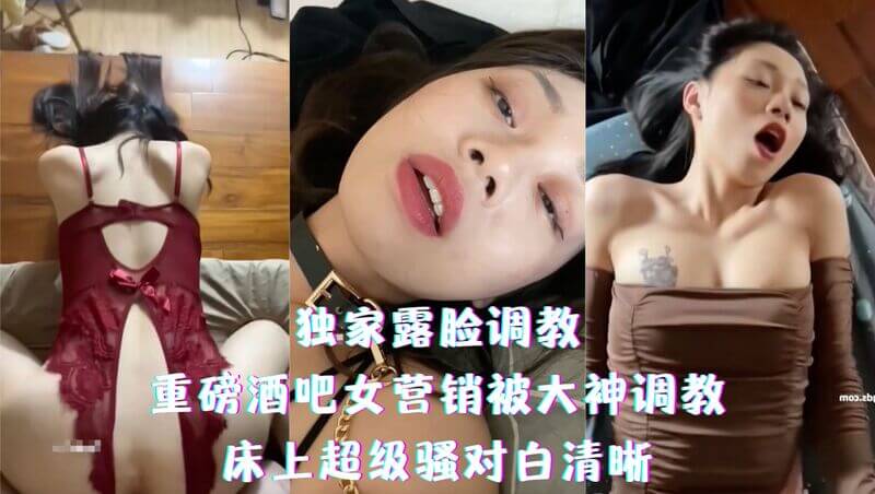独家露脸调教-重磅酒吧女营销被大神调教，床上超级骚对白清晰