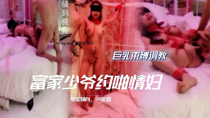 丰满少妇酒店寻欢，紧缚女仆服任性虐恋