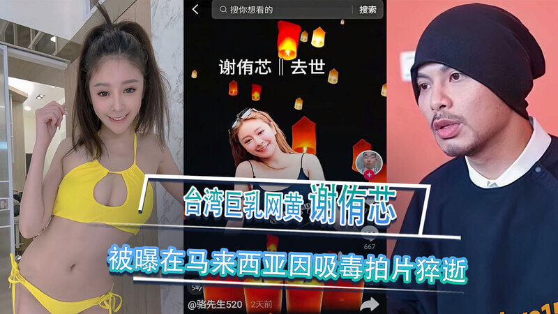 台湾网红私密写真曝光 谢侑芯吸毒猝逝，黑料大起底！吃瓜群众惊呆了！
