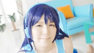 甜美少女初音魅惑COS 口交演绎国风少女风情