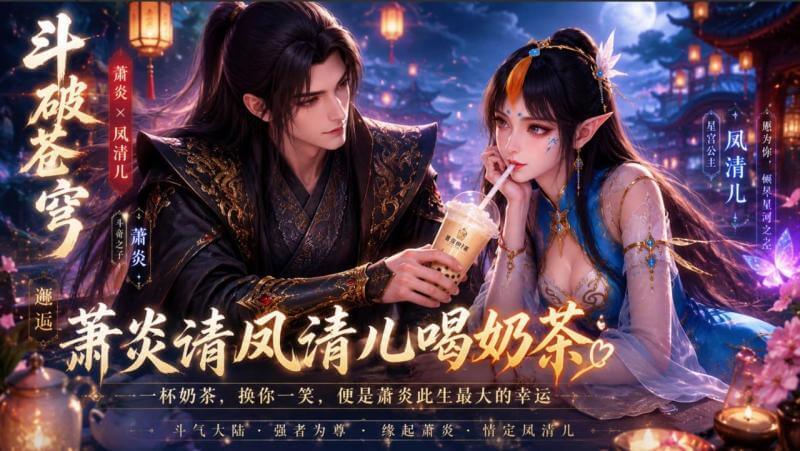 AI漫剧 斗破苍穹之我请凤清儿喝奶茶