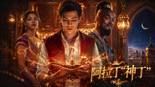 AI短剧 阿拉丁神丁色情篇