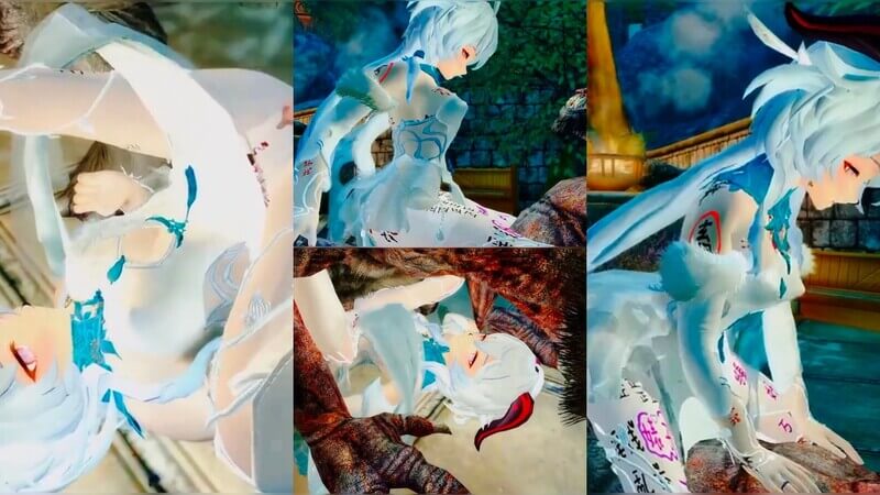 原神国风游戏_甘雨无套驯服魔兽 甘雨被魔兽疯狂轮～