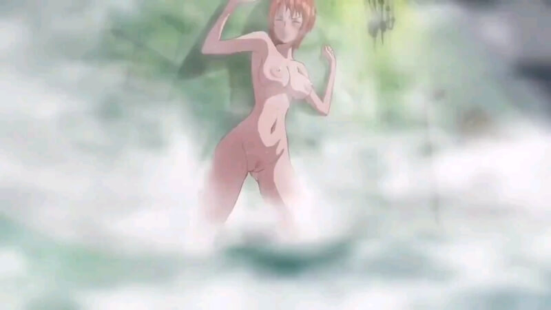 海贼王娜美澡堂遭偷袭！里番动漫神还原，美艳身材大尺度放送！