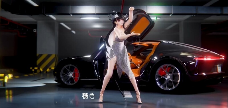 香车配美人，3D动漫大胆露出！美布料半透明，尽显极致诱惑，尽情欣赏崩坏美态！
