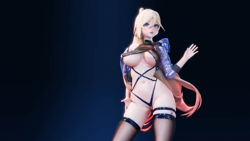 幽兰戴尔_luvoratorrrrry! 3D裸舞，精选美胸，崩坏三的诱惑！