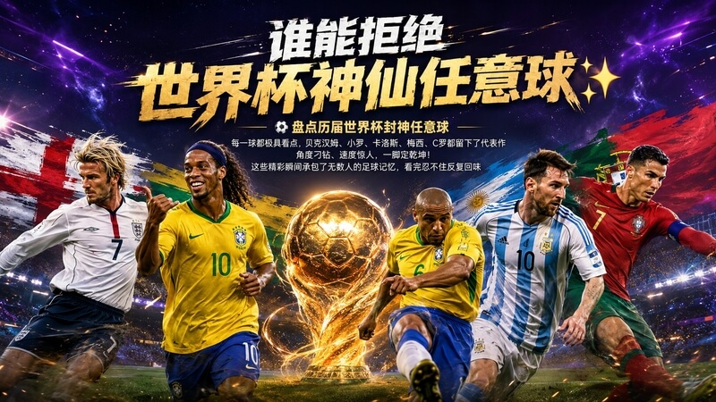 世界杯神仙任意球征服全场，贝克汉姆C罗梅西登顶