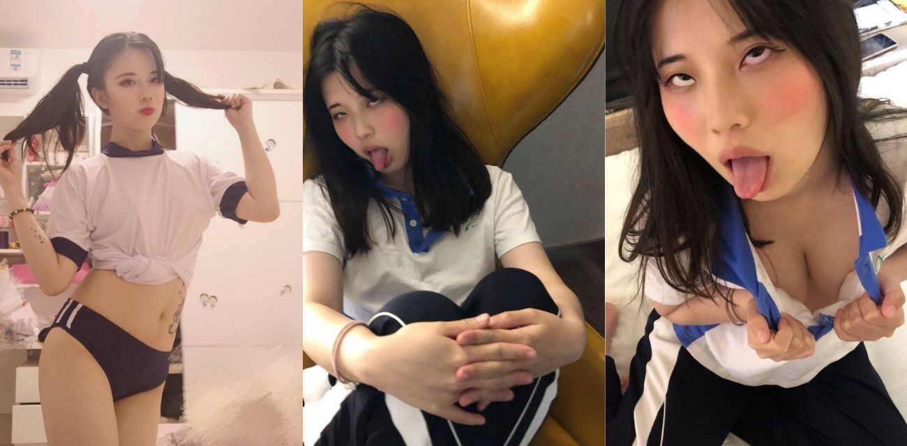 美乳学生妹来我家，趁玩猫之际偷摸乳房，妹子没反抗还让我脱了她的裤子，直接抱进房间开干。