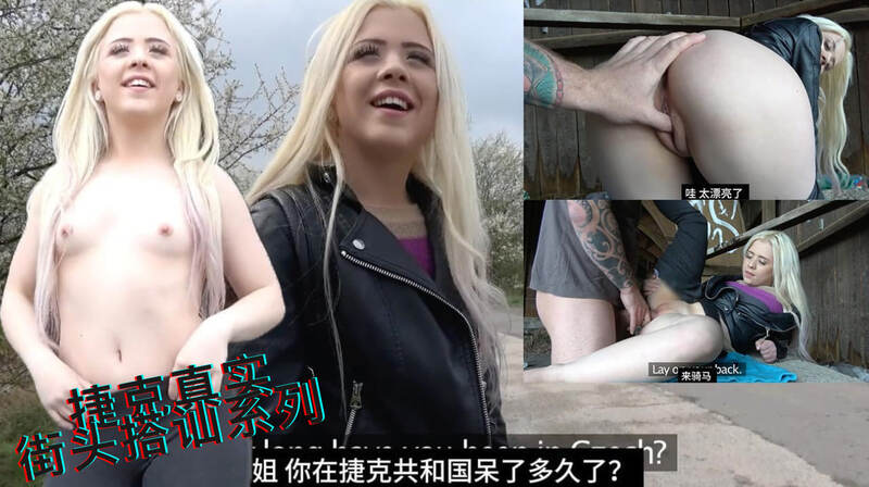 公园偶遇金发美女，看的鸡吧硬了，那就花钱买一次她的嫩逼 捷克街头搭讪系列