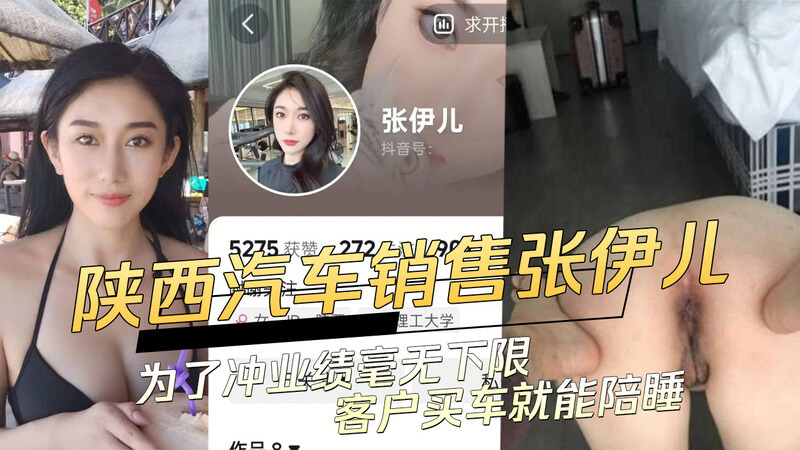 陕西美女汽车销售张伊儿的隐秘交易：买车陪睡，无下限冲业绩的黑料吃瓜