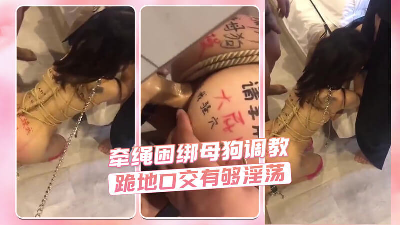 母狗调教之口交盛宴,跪地献技尽显淫荡