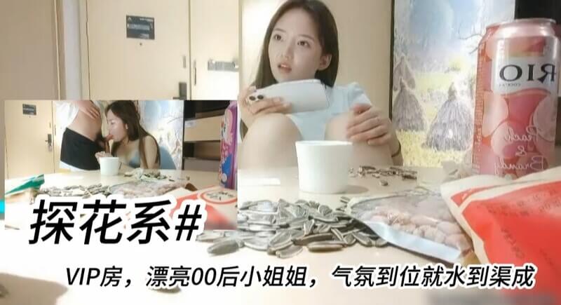 精品VIP房00后甜美女友体验，嗑瓜子聊天破冰入戏，水到渠成享后座力~