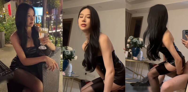 气质御姐老婆性感诱人，玩3P时跪地为两根鸡巴提供着令人着迷的口交，她那技艺高超的舌技和吹箫技巧让他们感到痴迷。