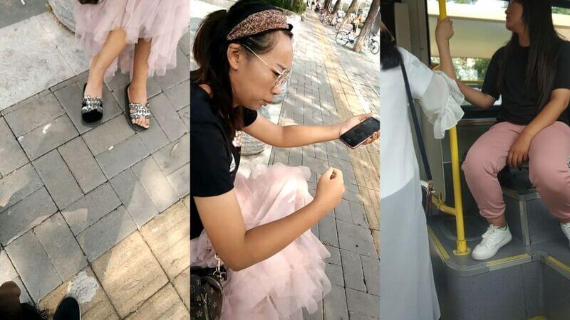 牛人街射系列：公园户外撸少妇，大胆露出吓得她跑了！