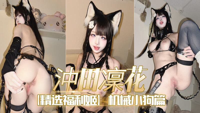 精选福利姬-沖田凛花 机械小狗篇 纯白巨乳少女与黑丝小狗的清纯诱惑